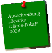 Ausschreibung „Bezirks-Dähne-Pokal“ 2024